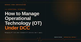 How to Manage Operational Technology (OT) Under DCC