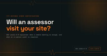 DCC Levels 0–3 Requirements Explained: When Are In-Person Site Visits Needed?