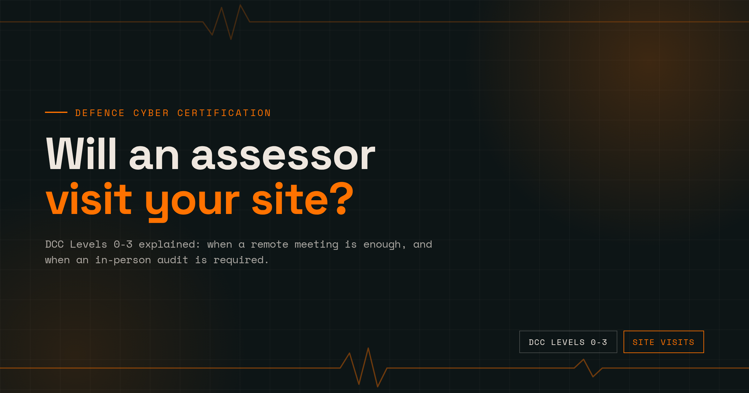 DCC Levels 0–3 Requirements Explained: When Are In-Person Site Visits Needed?